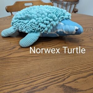 Chenille Pet, Sea Turtle. Norwex. EUC. Baclok. Anti microbial.  20 inches.